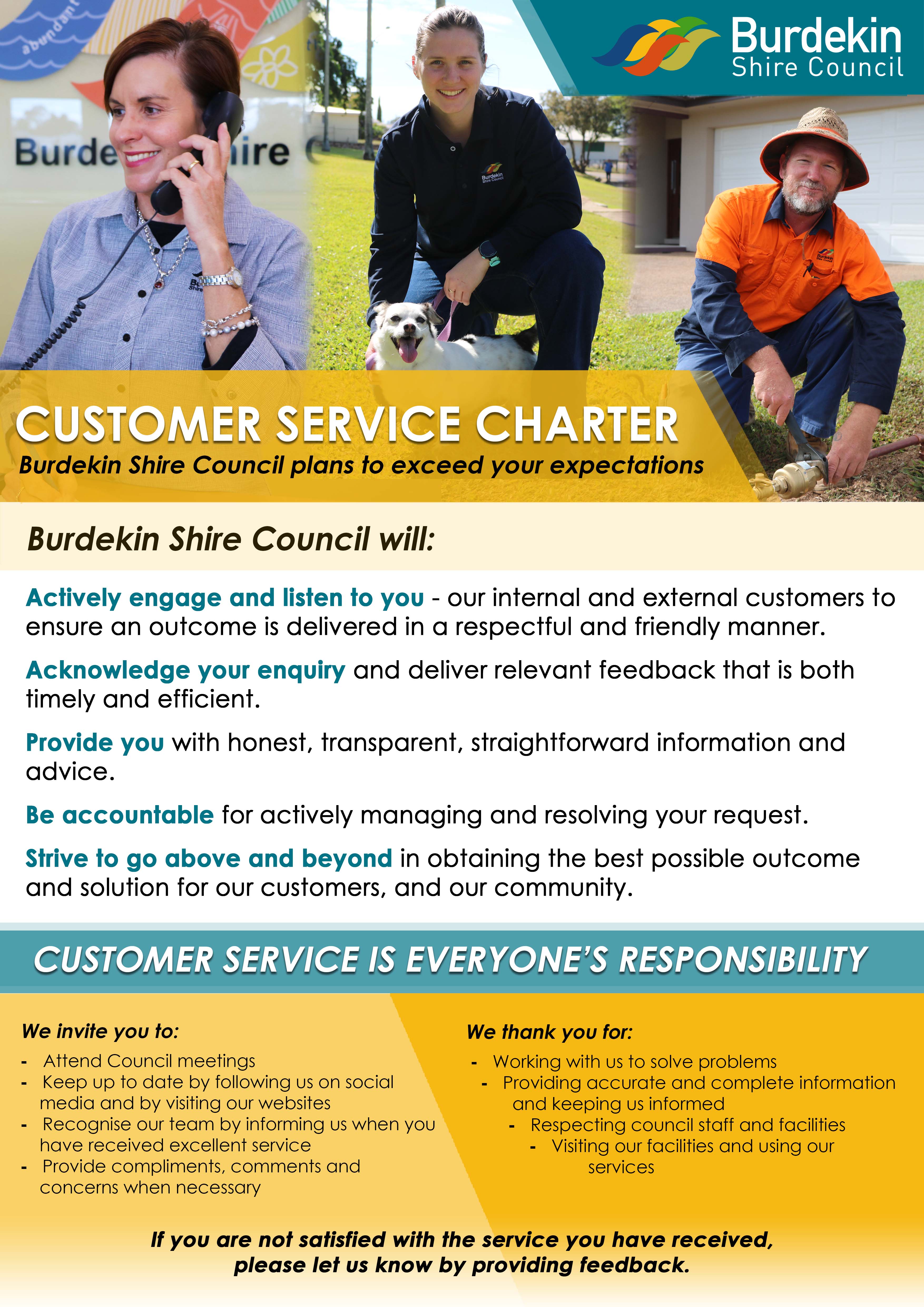 Burdekin Shire Council Customer Service Charter
