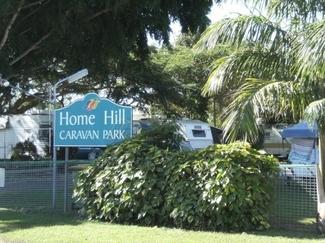 home hill caravan park sign