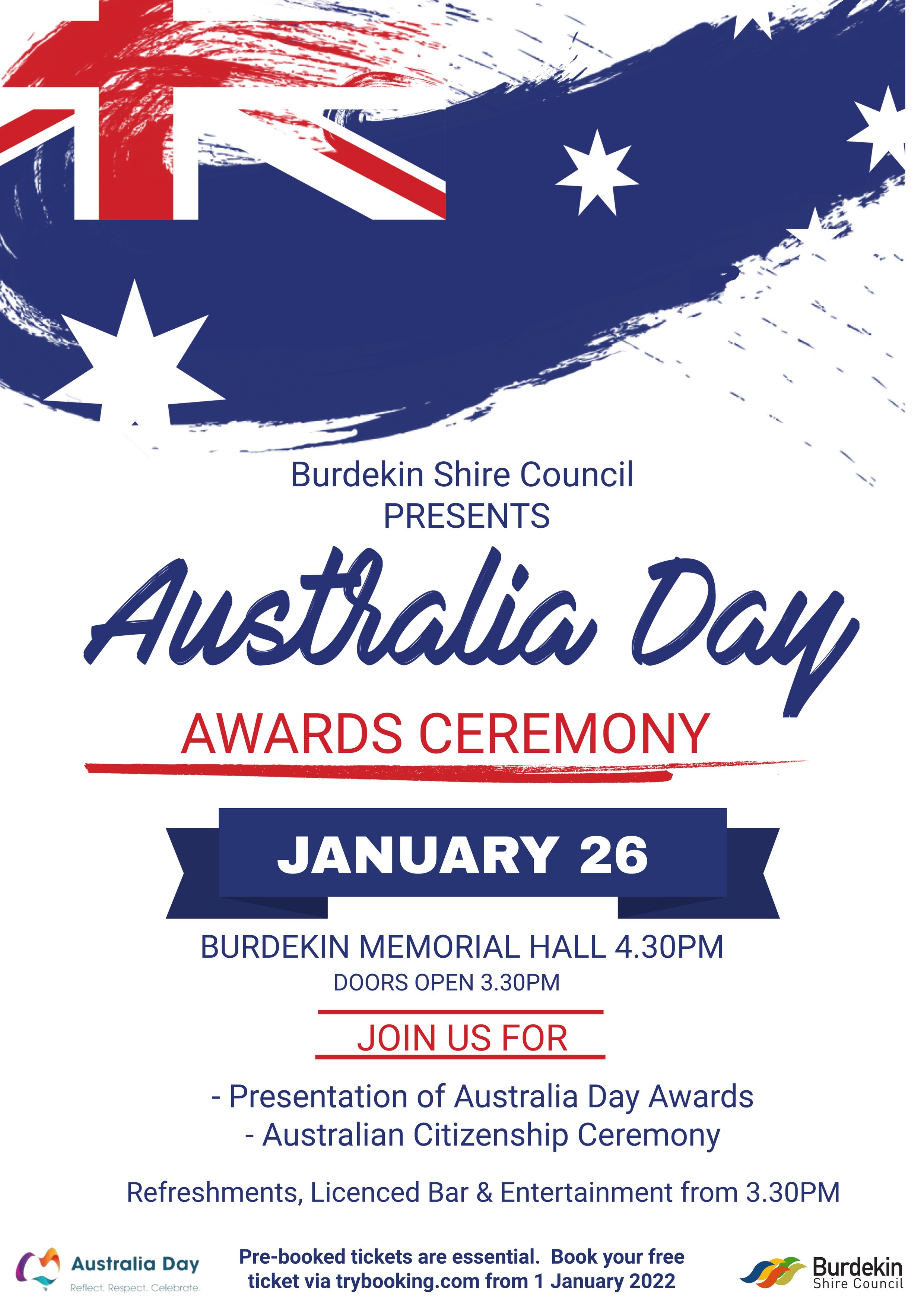 2022 Australia Day Awards Ceremony - Poster