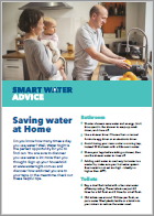 Download the "Saving water at Home" brochure.