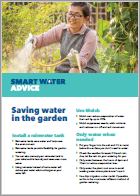 Download the "Saving water in the garden" brochure.