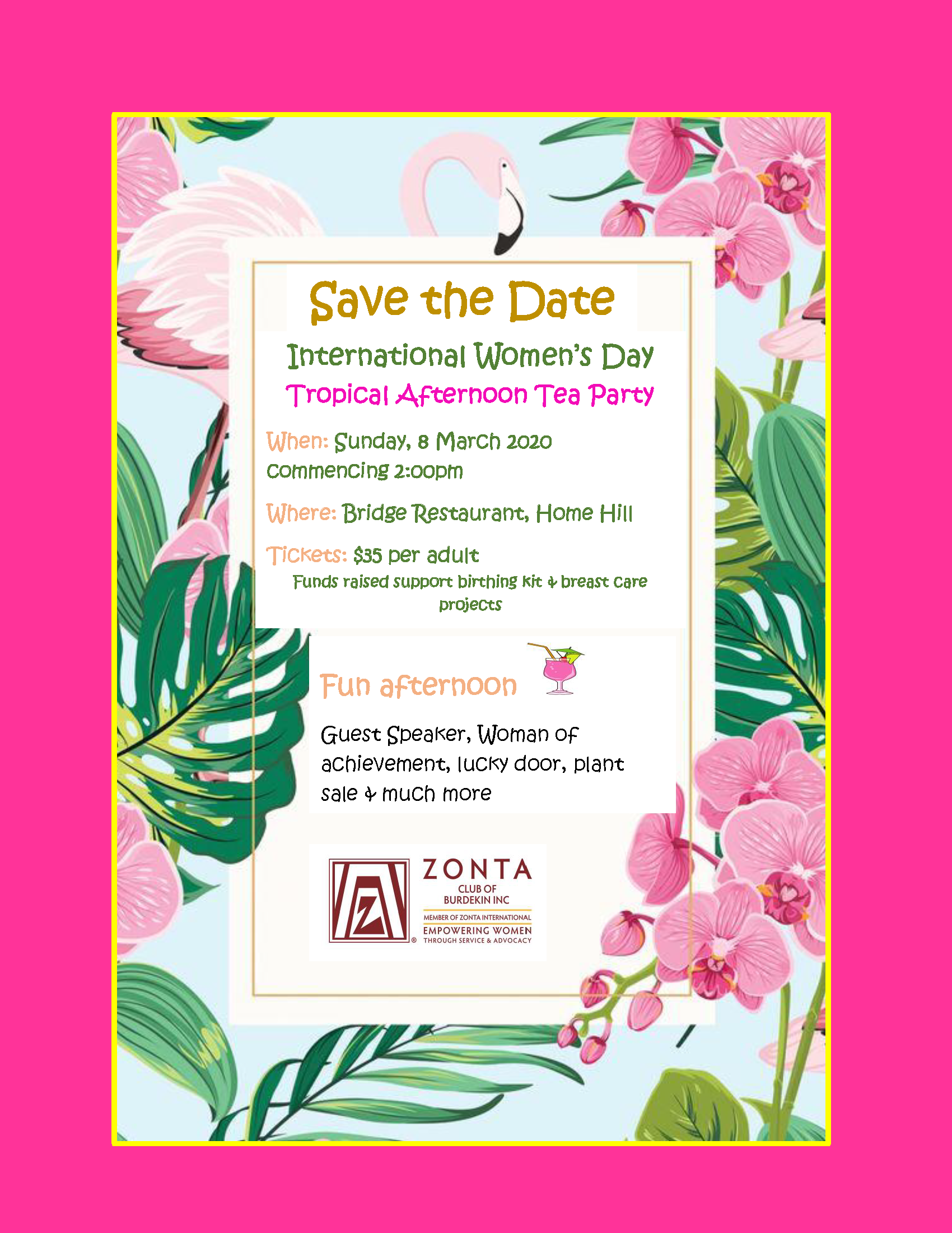 Image of Zonta Club Save the Date