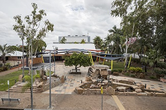 Aerial of the Burdekin Theatre Forecourt