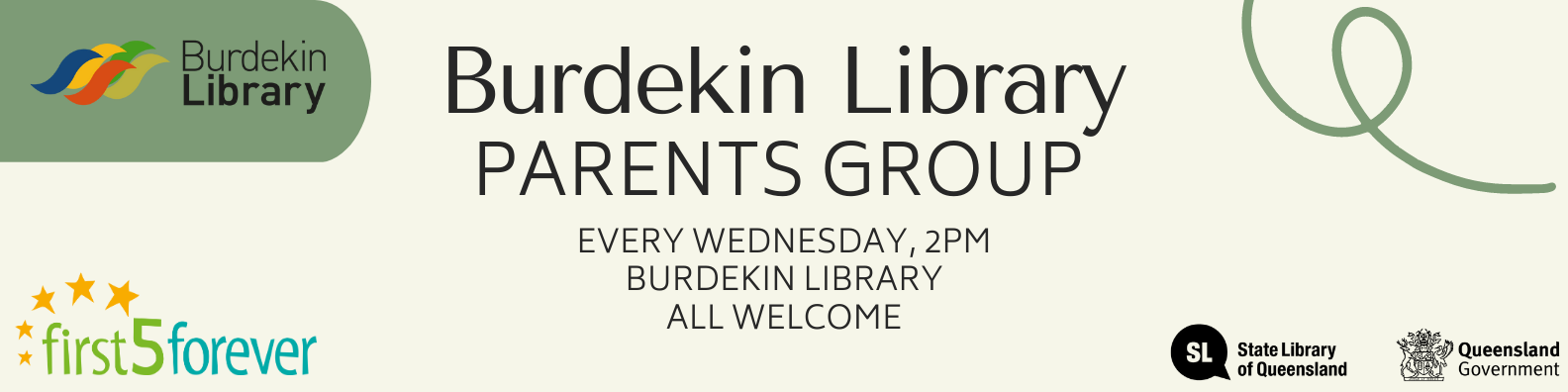 Burdekin Library Parents Group Banner